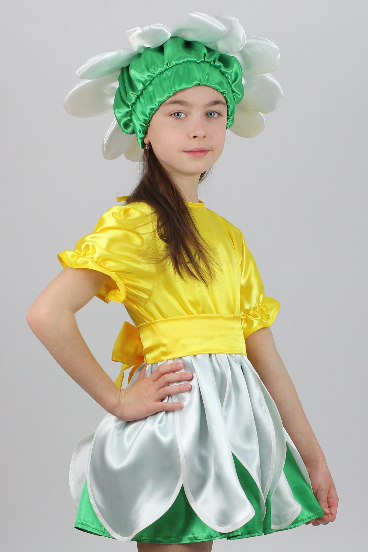 Карнавальный костюм Ромашка (девочка) - фото 1