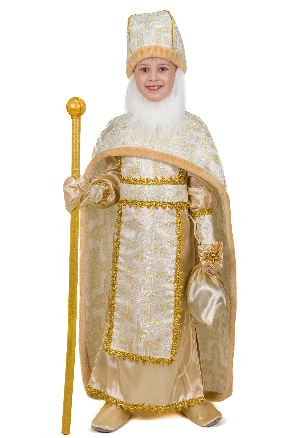 Карнавальный костюм Св.Николай №2 (бежевый) - фото 1