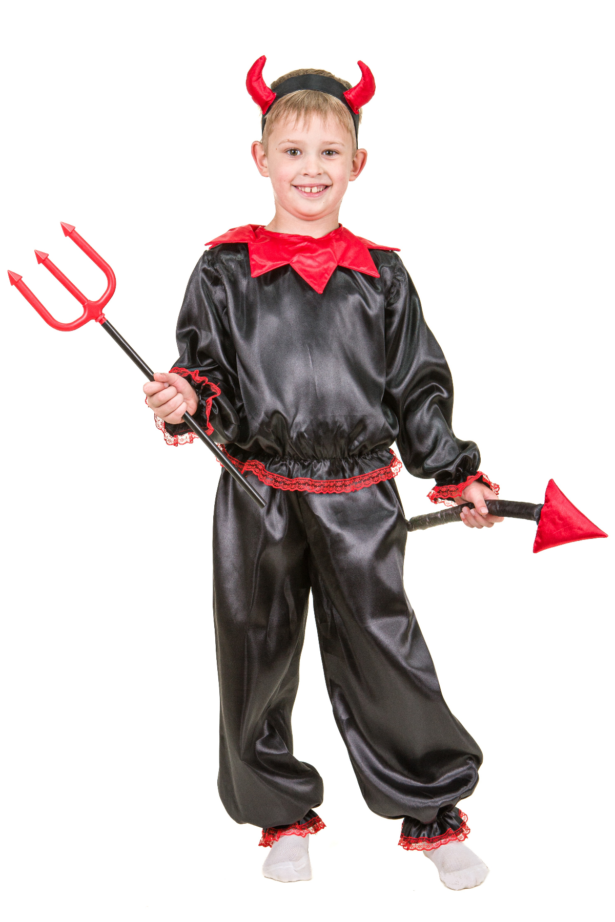 Карнавальный костюм Чертёнок №1 (мальчик) черный - фото 1